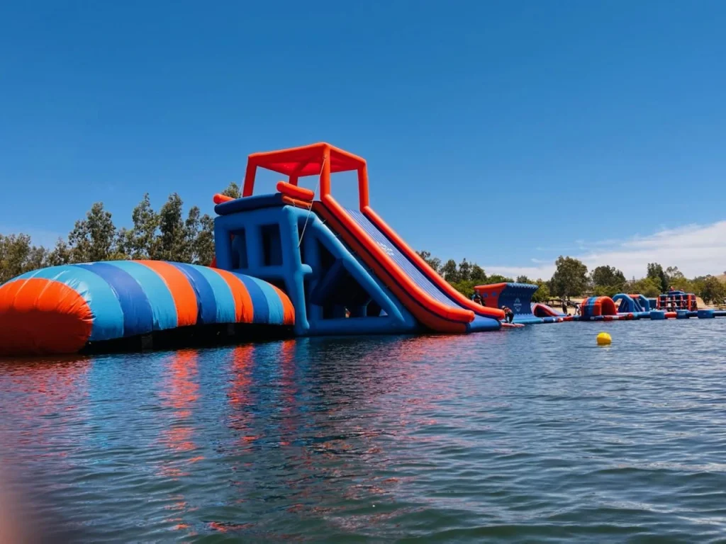 Blob at Splash-n-Dash inflatable aqua park