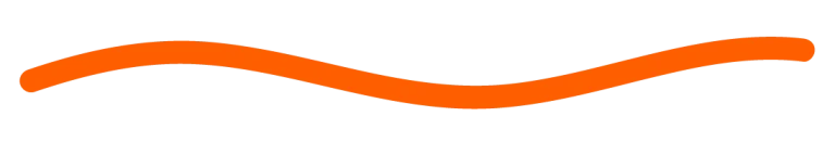 Orange curved line