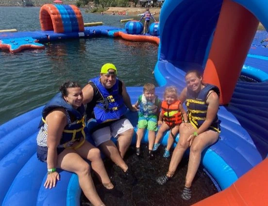 Lil' Splash at Splash-n-Dash inflatable aqua park