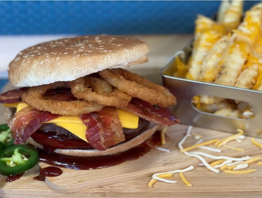 Photo of food and drinks in the Reel Deal Cafe Lake McSwain at Splash-n-Dash